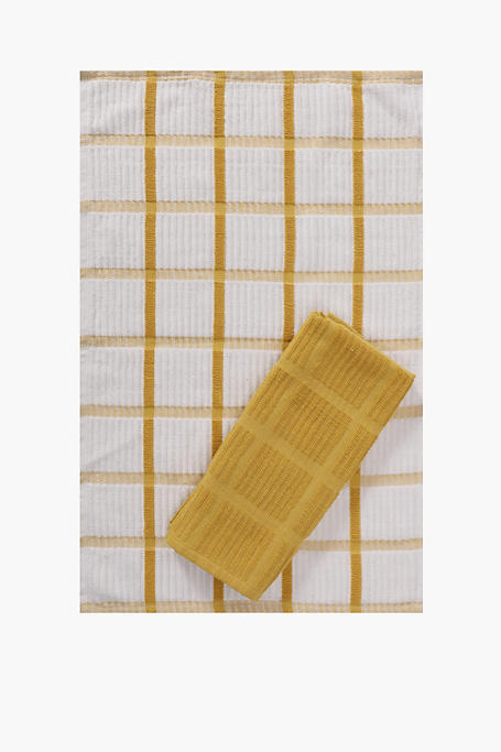2 Pack 100% Cotton Terry Tea Towels