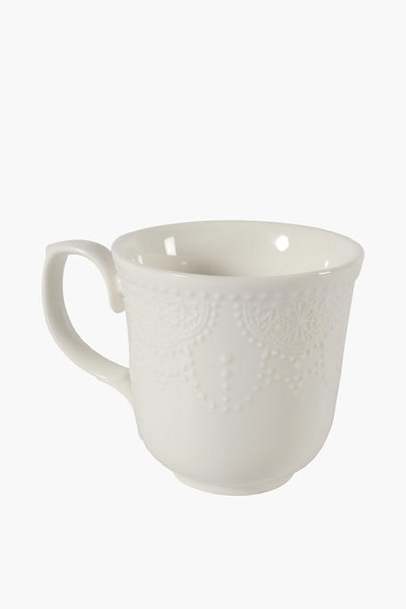 Porcelain Embossed Mug