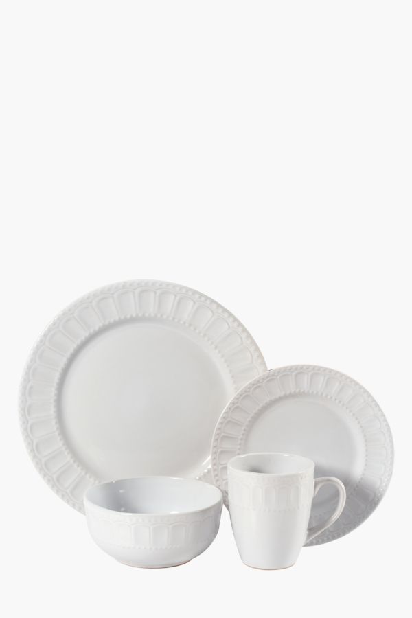 MRP Home South Africa | 16 Piece Stoneware Textured Dinner Set