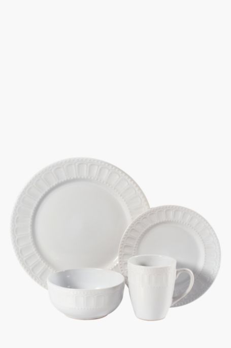 MRP Home South Africa | 16 Piece Stoneware Textured Dinner Set