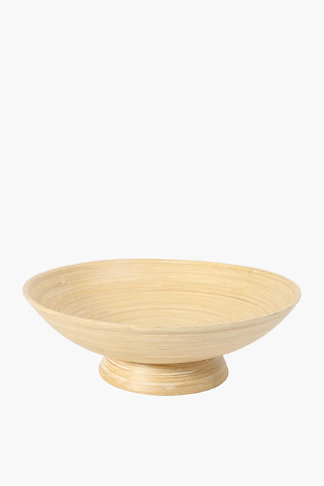 Pressed Bamboo Footed Server