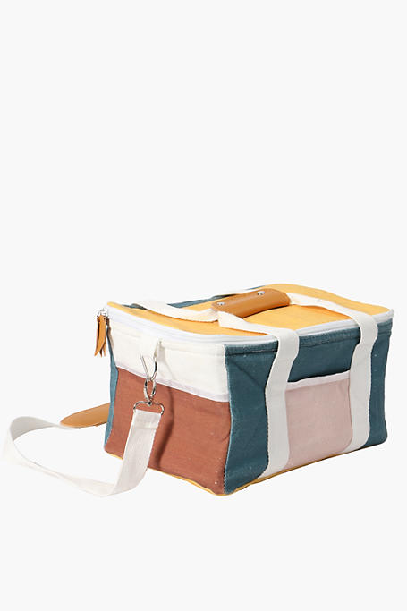 Geometric Pu Cooler Bag