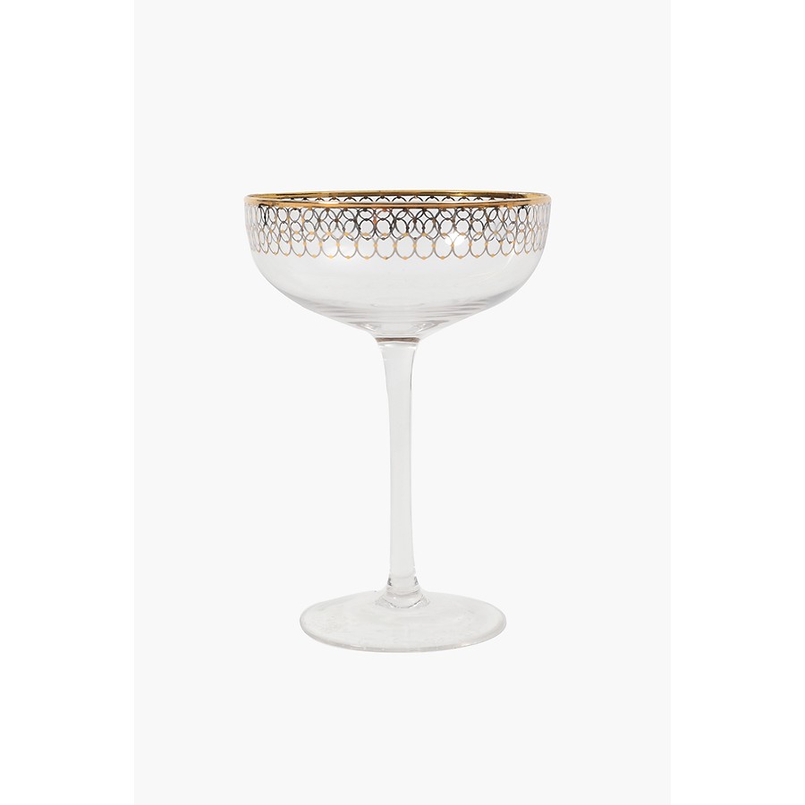 Metallic Geo Champagne Coupe - Shop New In - Eat - Shop