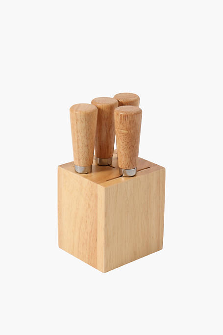 Wooden Cheese Block Set