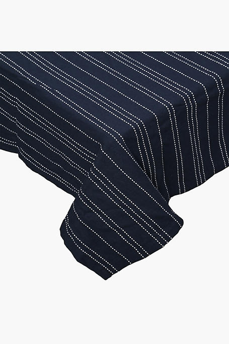 Caribian Stripe Cotton Tablecloth 135x230cm