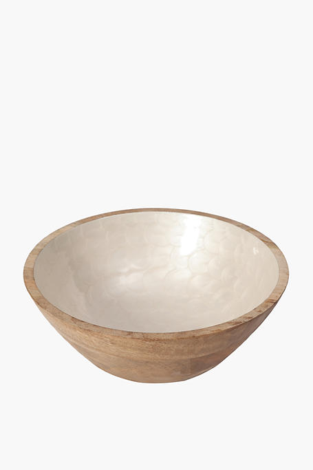 Pearlised Mangowood Bowl, Large