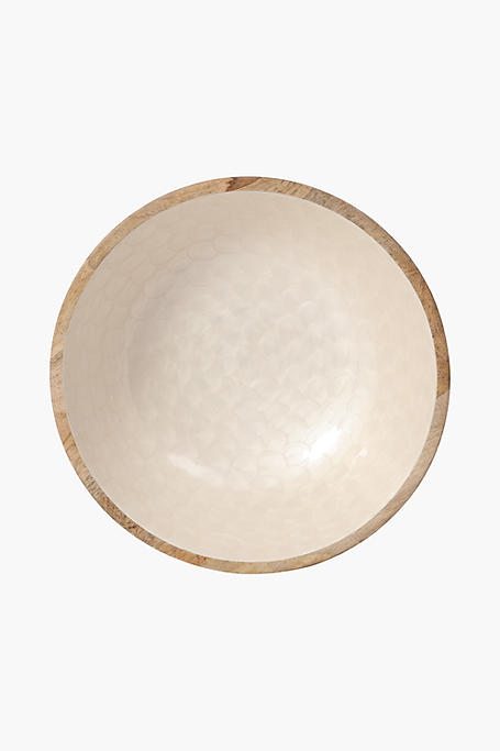 Pearlised Mangowood Bowl, Medium