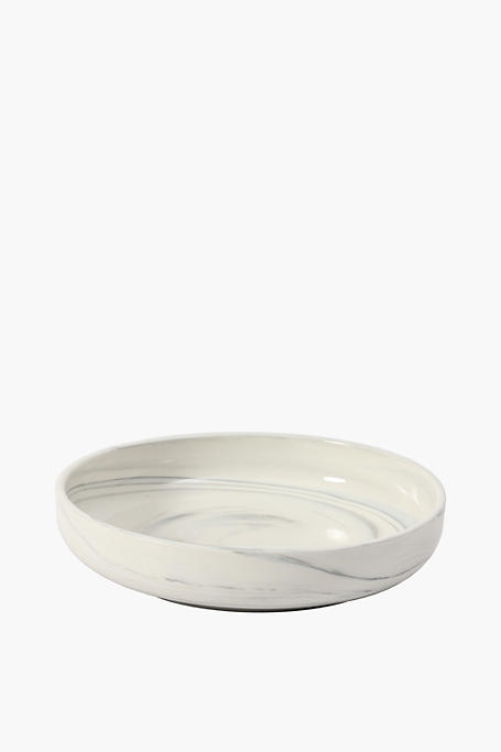 Marble Porcelain Pasta Bowl
