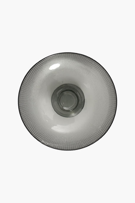 Fluted Glass Bowl Medium