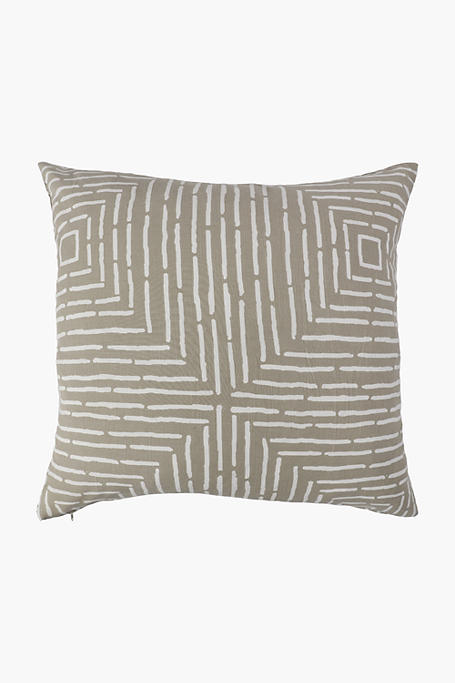 Woven Addo Geometric Feather Scatter Cushion, 60x60cm