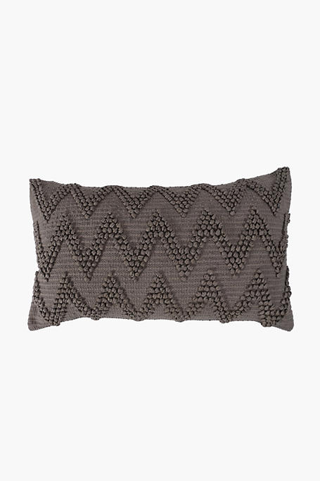 Textured Zig Zag Feather Scatter Cushion 40x80cm