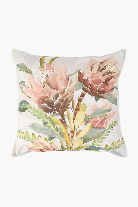 Printed Alder Protea Feather Scatter Cushion 60x60cm
