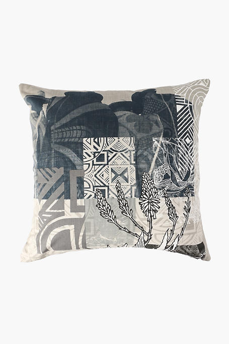 Colab Ed Suter And Agrippa Mncedisi Hlophe Feather Scatter Cushion 60x60cm
