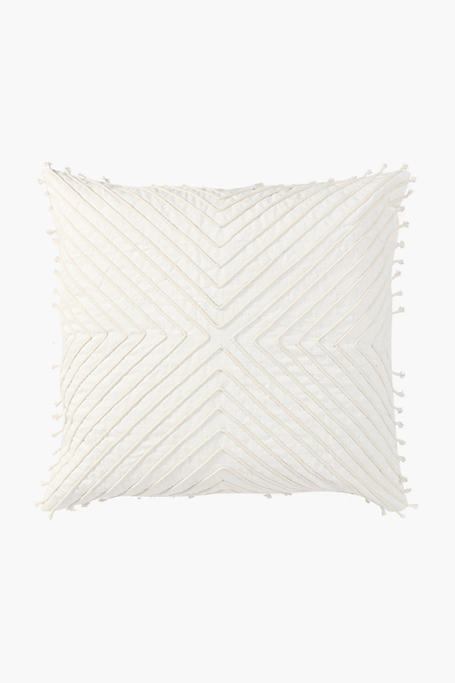 Embroidered Phinda Rope Feather Scatter Cushion 60x60cm