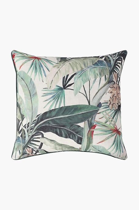 Printed Zita Leaves Feather Scatter Cushion 60x60cm