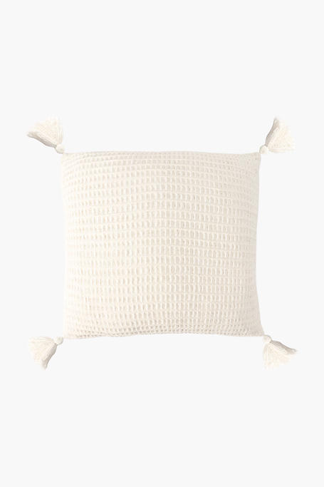 Textured Waffle Feather Scatter Cushion, 60x60cm