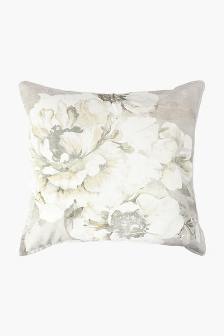 Printed Rose Feather Scatter Cushion 60x60cm
