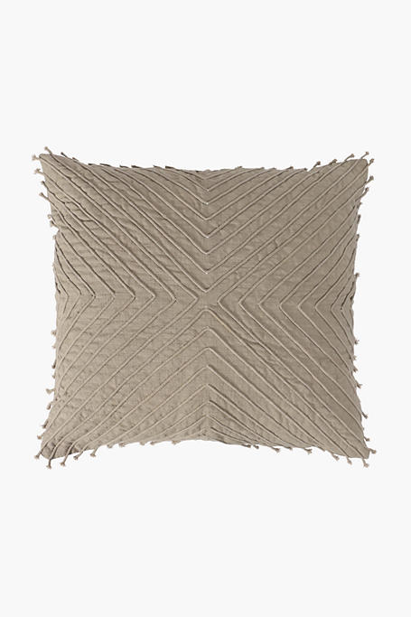 Embroidered Phinda Rope Feather Scatter Cushion 60x60cm