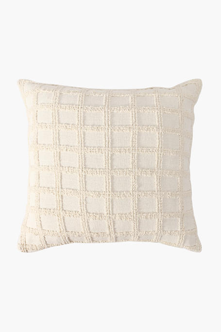 Embroidered Grid Scatter Cushion 50x50cm