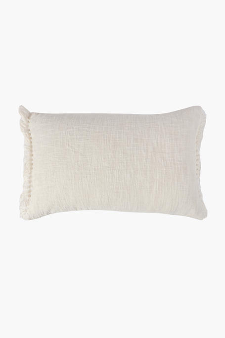 Textured Edge Fray Scatter Cushion 40x60cm