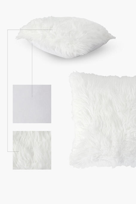 Faux Fur Scatter Cushion, 50x50cm