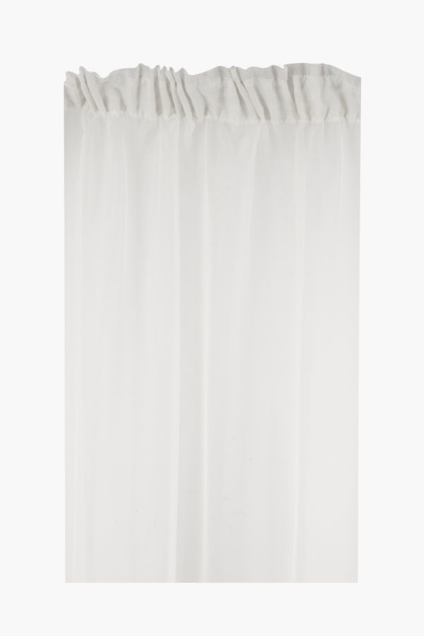 Sheer Voile 290x218cm Taped Curtain, Can You Wash Voile Curtains