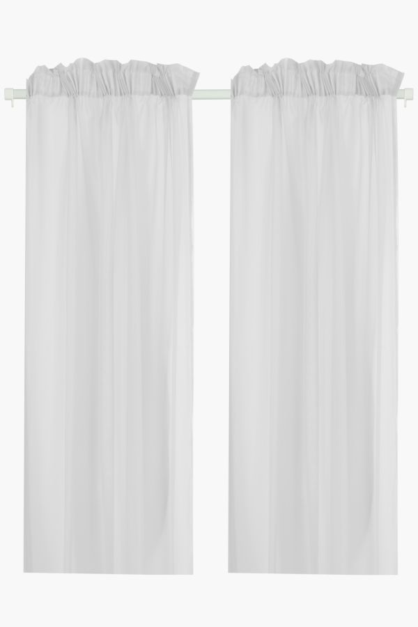 2 Pack Sheer Voile 140x225cm Taped Curtain, What Size Voile Curtains Do I Need