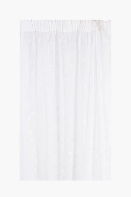 Sheer Embroidered Taped Curtain, 230x218cm
