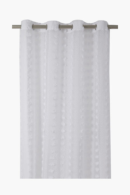 Tufted Sheer Eyelet Curtain 140x225cm