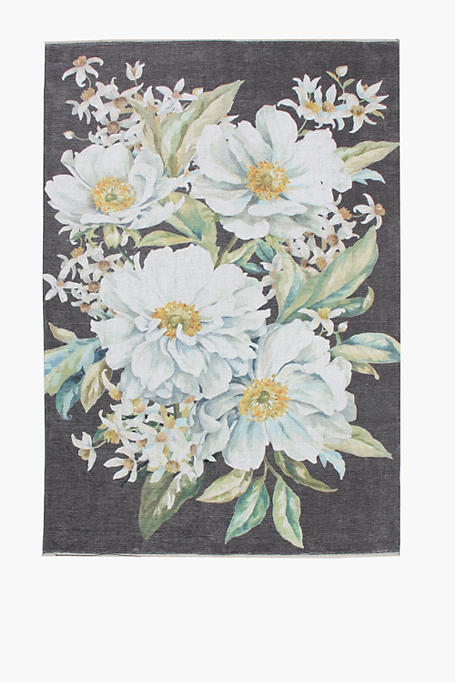 Chenille Printed Willow Rug 120x180cm