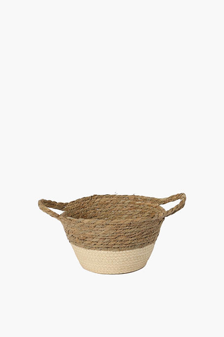 Woven Basket Planter Small