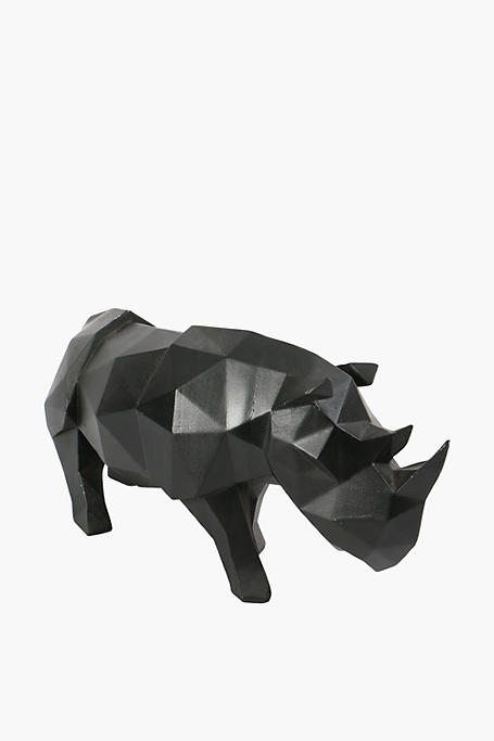 Facet Rhino Statue
