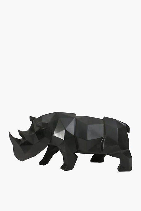 Facet Rhino Statue