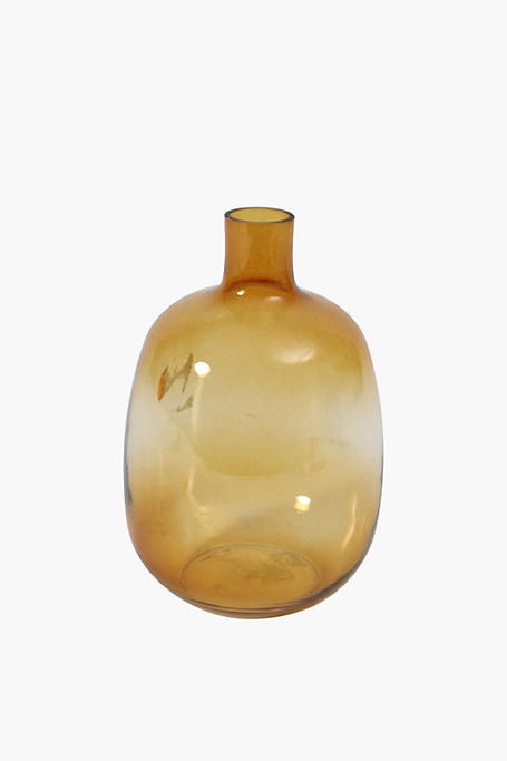 Two Tone Glass Bottle Vase Medium