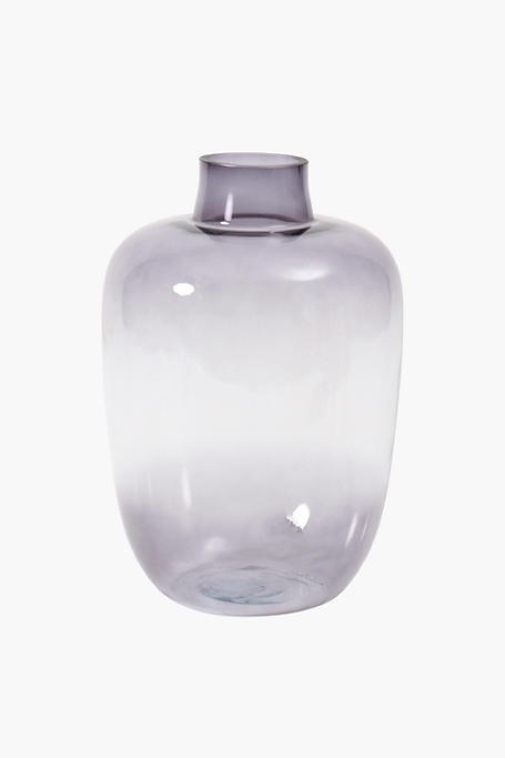 Smokey Glass Vase 25x38cm