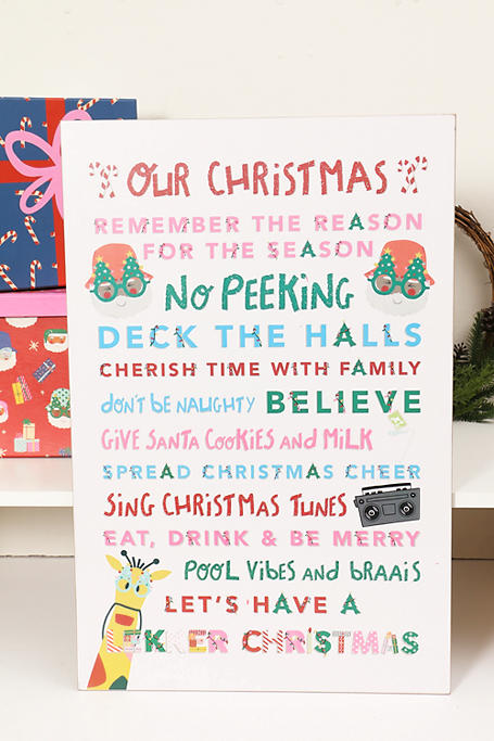 Christmas Cheer Hanging Sign Xl