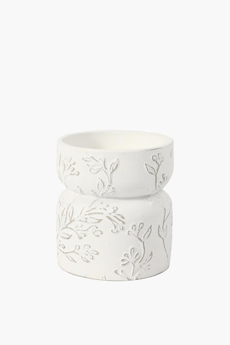Floral Waisted Waxfill Candle