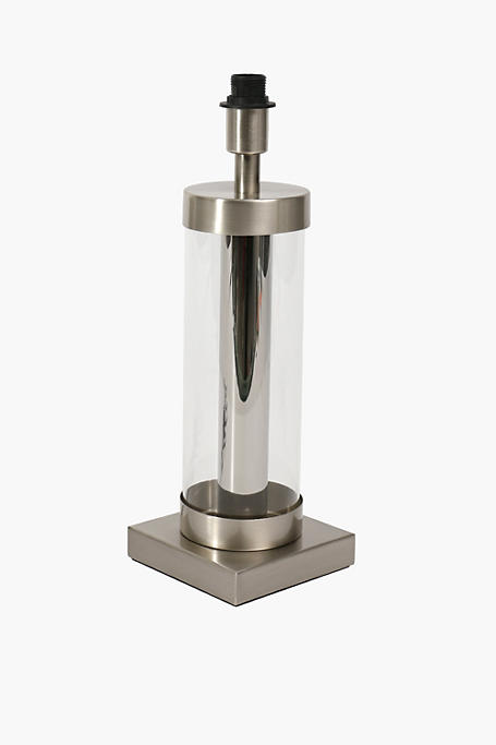 Brushed Metal Cylinder Lamp Base