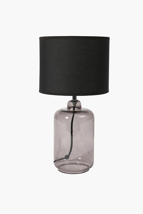 Smokey Glass Lamp Set