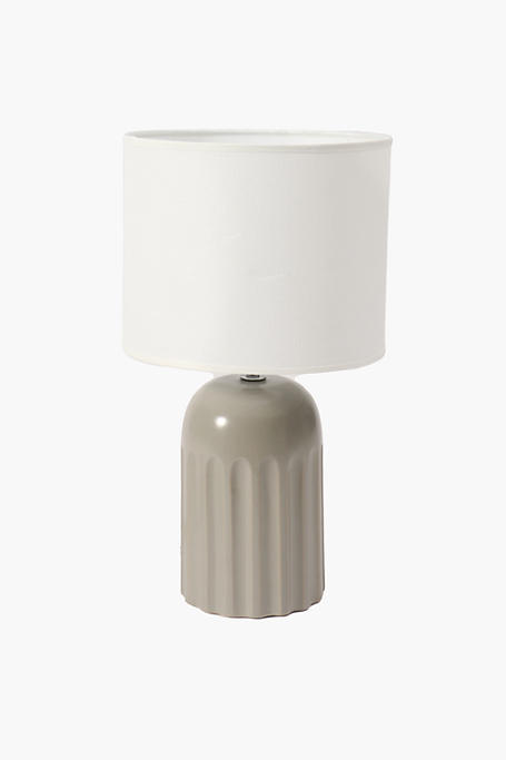 Ceramic Ribbed Lamp Set