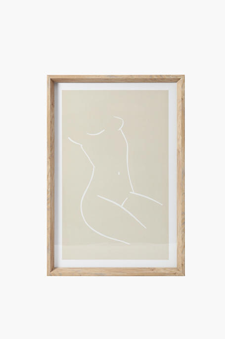 Framed Line Figure Art 40x60cm