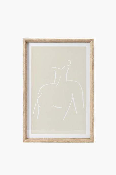 Framed Line Body Art 40x60cm