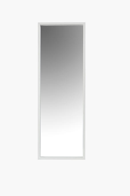 White Wood Standing Mirror