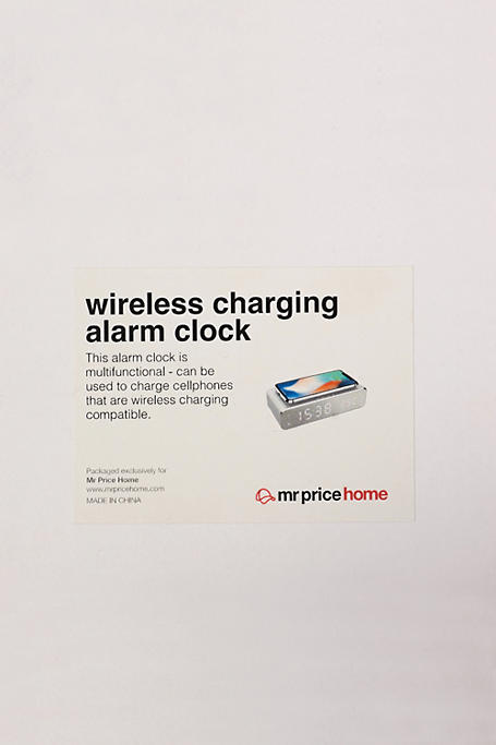 Wireless Charger Alarm Clock, 16x8cm