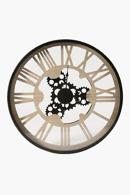 Cogs Metal Clock