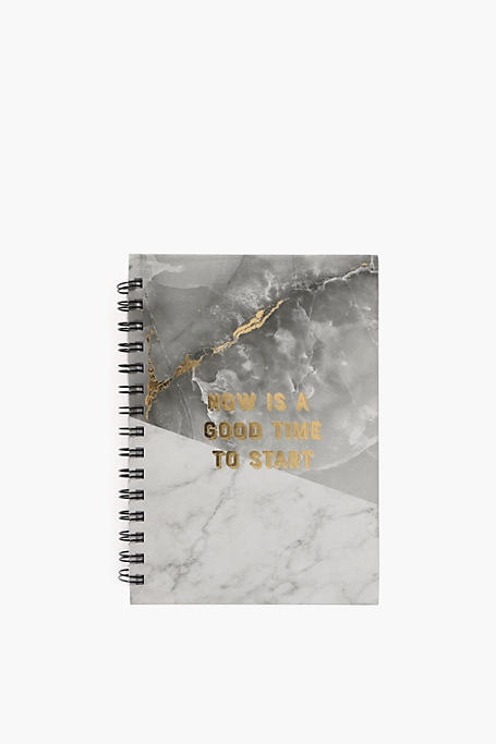 Marble Spiral Hardcover Notebook A5