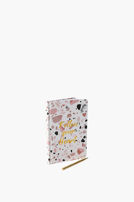 Follow Your Heart Notebook With Pen A5