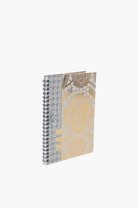 Lacewood Hardcover Spiral Notebook A4