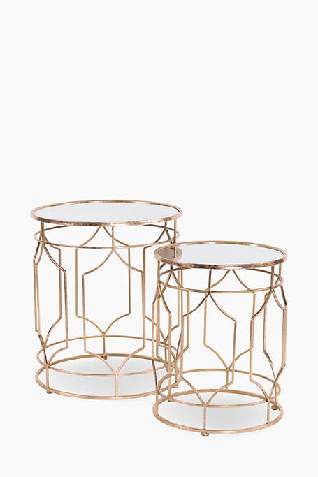 Geometric Regal Nested Side Tables