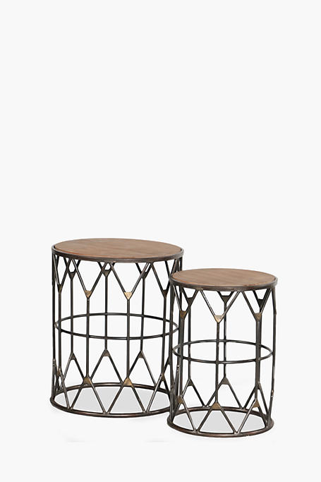 Industrial Nested Side Tables